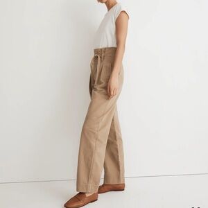 NWOT Madewell Paperbag Trench Trousers Size 14